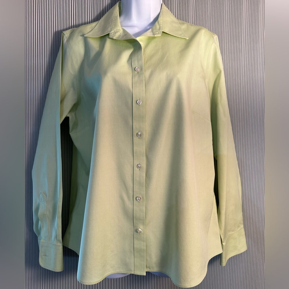 Lands’ End No iron pinpoint Oxford